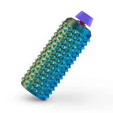 Sensory Roller Fidget Toy with Clicker, Tactile Spikes for Anxiety, Stress Relief, Pain Stimming, Autism - with Lanyard (Silk)
